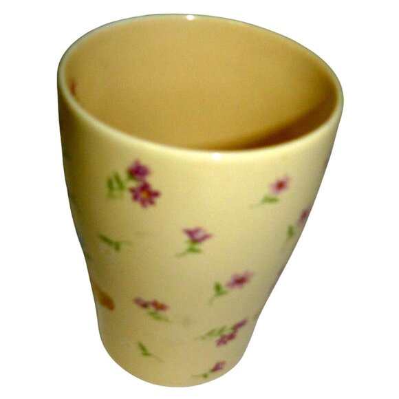 Rare Winnie The Pooh Floral Disney Mug Yellow Ceramic 14 Oz Coffee Tea Cup - Picture 4 of 6